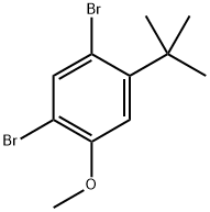 1,5-Dibromo-2-(tert-butyl)-4-methoxybenzene 化学構造式