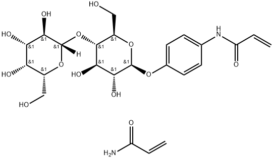 poly(acrylamide-co-4-acrylamidophenyl lactoside) Structure