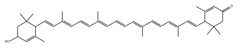 3'-hydroxy-e,e-caroten-3-one,140460-59-9,结构式