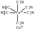 Ferrate(3-), hexakis(cyano-κC)-, cobalt(2+) (2:3), (OC-6-11)-,14049-81-1,结构式