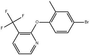 2-(4-Bromo-2-methylphenoxy)-3-(trifluoromethyl)pyridine Structure