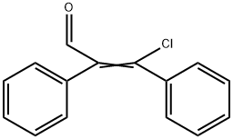 Benzeneacetaldehyde, α-(chlorophenylmethylene)- Structure