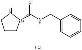 2-Pyrrolidinecarboxamide, N-(phenylmethyl)-, hydrochloride (1:1), (2S)- Structure