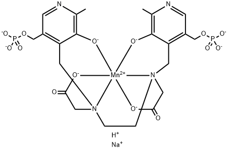 锰福地吡三钠, 140678-14-4, 结构式