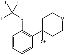 4-(2-(trifluoromethoxy)phenyl)tetrahydro-2H-pyran-4-ol Structure