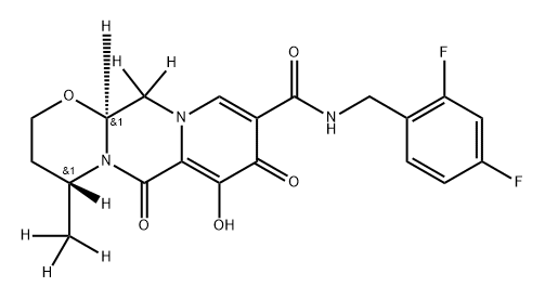 Dolutegravir D6,1407167-38-7,结构式