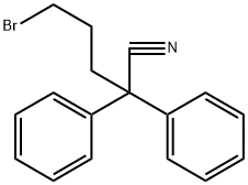 Benzeneacetonitrile, α-(3-bromopropyl)-α-phenyl-,14078-27-4,结构式