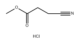 Propanoic acid, 3-cyano-, methyl ester, hydrochloride (1:1) 化学構造式