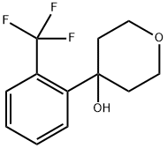 4-(2-(trifluoromethyl)phenyl)tetrahydro-2H-pyran-4-ol,1409757-01-2,结构式
