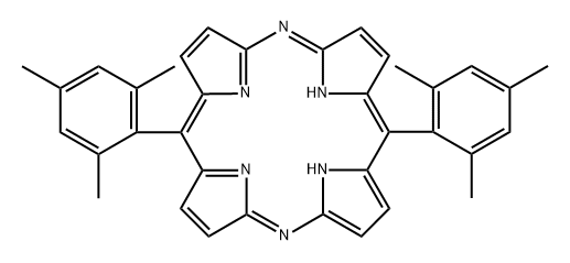 10,20-Bis(2,4,6-trimethylphenyl)-21H,23H-5,15-diazaporphine Structure