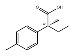 Benzeneacetic acid, -alpha--ethyl--alpha-,4-dimethyl-, (S)- (9CI) Structure