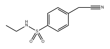 4-(氰甲基)-N-乙基苯磺酰胺 结构式