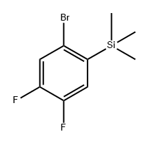 1-Bromo-4,5-difluoro-2-(trimethylsilyl)benzene Structure