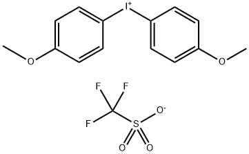 双(4-甲氧基苯基)碘鎓三氟甲磺酸盐,141339-54-0,结构式