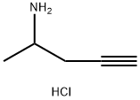 4-Pentyn-2-amine, hydrochloride (1:1) Structure