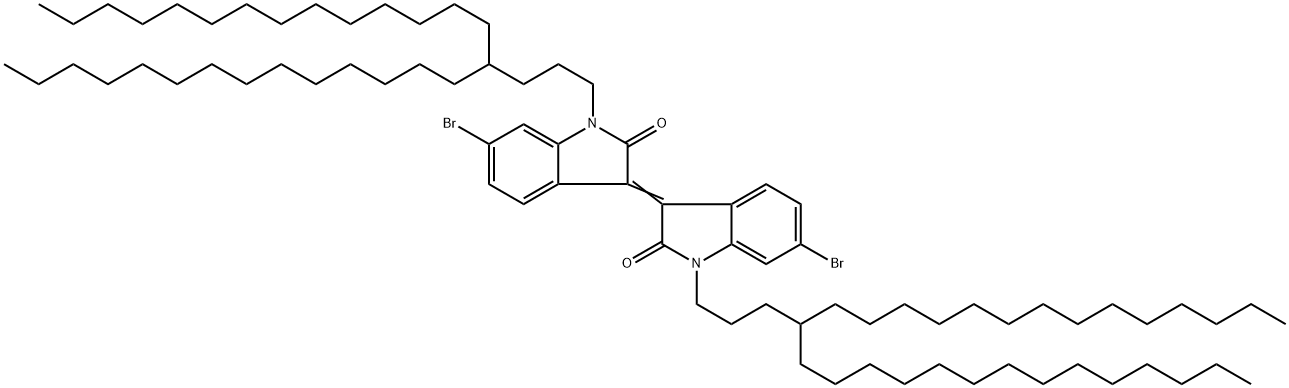 6,6'-dibromoisoindigo 结构式