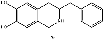3-Benzyl-1,2,3,4-tetrahydroisoquinoline-6,7-diol hydrobromide Struktur