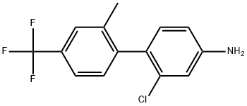 2-Chloro-2'-methyl-4'-(trifluoromethyl)[1,1'-biphenyl]-4-amine Struktur