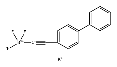 ([1,1'-联苯]-4-基乙炔基)三氟硼酸钾,1415023-69-6,结构式