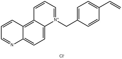 4-[(4-ethenylphenyl)methyl]- 4,7-phenanthrolinium chloride (1:1) Structure