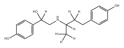 Ractopamine-d7 (Mixture of Diastereomers) Structure