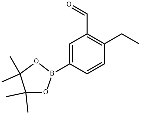 2-ethyl-5-(4,4,5,5-tetramethyl-1,3,2-dioxaborolan-2-yl)benzaldehyde Structure