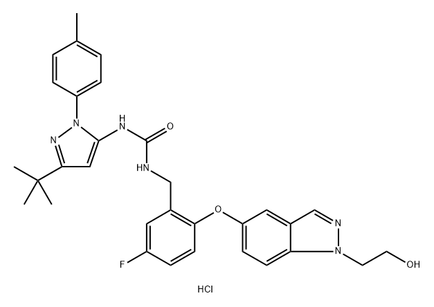 Pexmetinib hydrochloride Structure