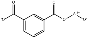 1,3-Benzenedicarboxylato(2-)-κO1]hydroxyaluminum 化学構造式
