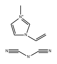 1H-Imidazolium, 3-ethenyl-1-methyl-, salt with N-cyanocyanamide (1:1) Structure