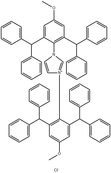 N,N'-bis(2,6-bis(diphenylmethyl)-4-methoxyphenyl)imidazolium chloride|1,3-双(2,6-二苯基甲基-4-甲氧基苯基)氯化咪唑