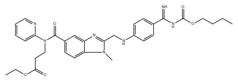 邻丁基达比加群乙酯(达比加群杂质),1416446-43-9,结构式