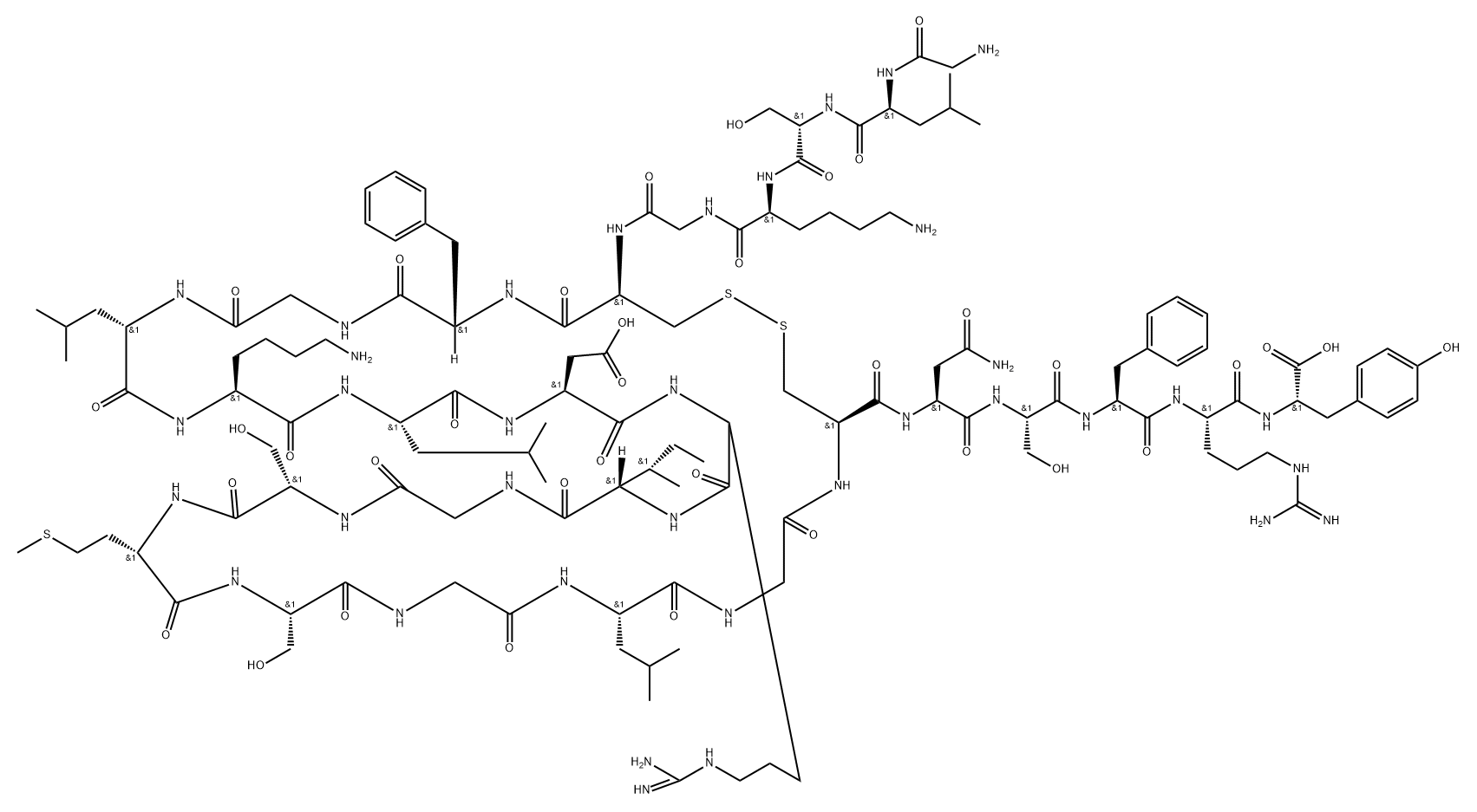 Vasonatrin Peptide (VNP)
 Struktur