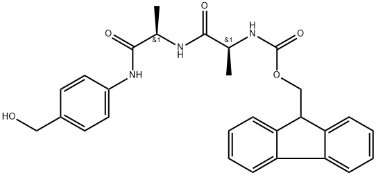 Fmoc-Ala-D-Ala-PAB Struktur