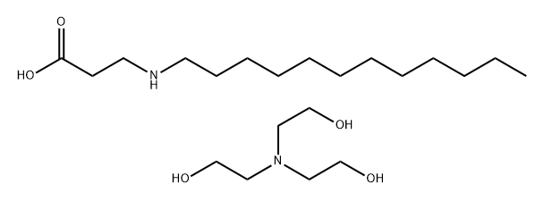 月桂氨基丙酸TEA盐, 14171-00-7, 结构式