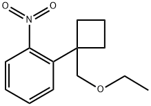 1-(1-(ethoxymethyl)cyclobutyl)-2-nitrobenzene Structure