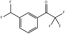 1-(3-Difluoromethyl-phenyl)-2,2,2-trifluoro-ethanone 化学構造式