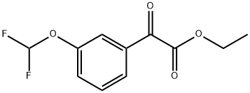 ethyl 2-(3-(difluoromethoxy)phenyl)-2-oxoacetate 化学構造式