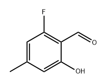 2-氟-6-羟基-4-甲基苯甲醛,1417997-00-2,结构式