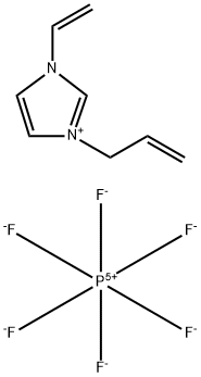 1-端丙基-3-乙烯基咪唑六氟磷酸盐 结构式