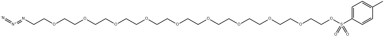 N3-PEG10-Tos, 1418561-45-1, 结构式