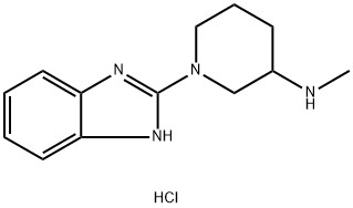 1-(1H-benzo[d]imidazol-2-yl)-N-methylpiperidin-3-amine hydrochloride Structure