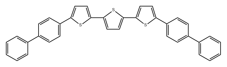 2,2':5',2''-Terthiophene, 5,5''-bis([1,1'-biphenyl]-4-yl)-, radical ion(1+),1421071-57-9,结构式