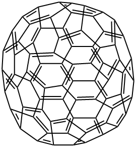富勒烯-C76, 142136-39-8, 结构式