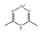 乙酰丙酮亚铜, 14220-26-9, 结构式