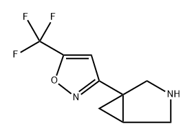 3-(3-azabicyclo[3.1.0]hexan-1-yl)-5-(trifluoromethyl)isoxazole,1422005-70-6,结构式