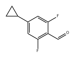 4-cyclopropyl-2,6-difluorobenzaldehyde,1422257-06-4,结构式