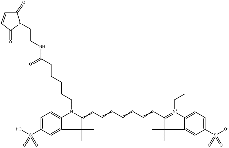 Sulfo-Cyanine7 maleimide Struktur