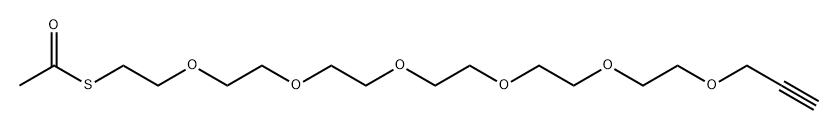 乙酰硫酯-六聚乙二醇-炔,1422540-89-3,结构式