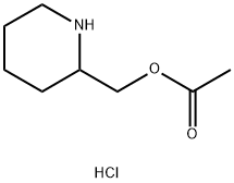piperidin-2-ylmethyl acetate hydrochloride Struktur