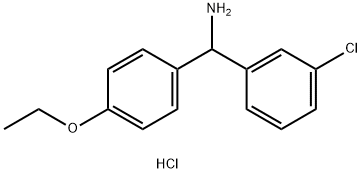 (3-chlorophenyl)(4-ethoxyphenyl)methanamine hydrochloride Structure